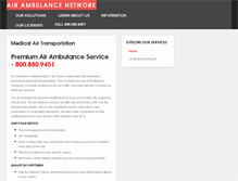 Tablet Screenshot of airambulancenetwork.com